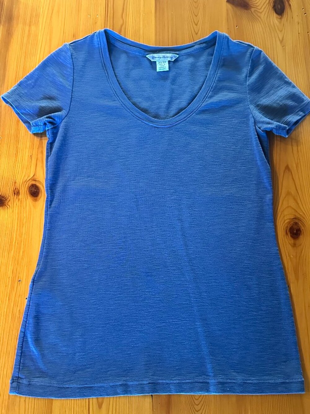 Tommy Bahama short-sleeve scoop-neck t-shirt, blue, XS
